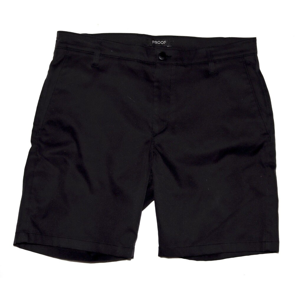 Proof Nomad Huckberry Men's Performance Chino Stretch‎ Black Shorts Size 34